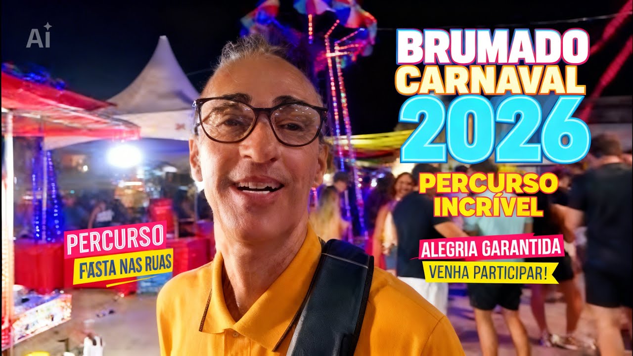 Percurso Lotado de Foliões do Carnaval de Brumado 2026!