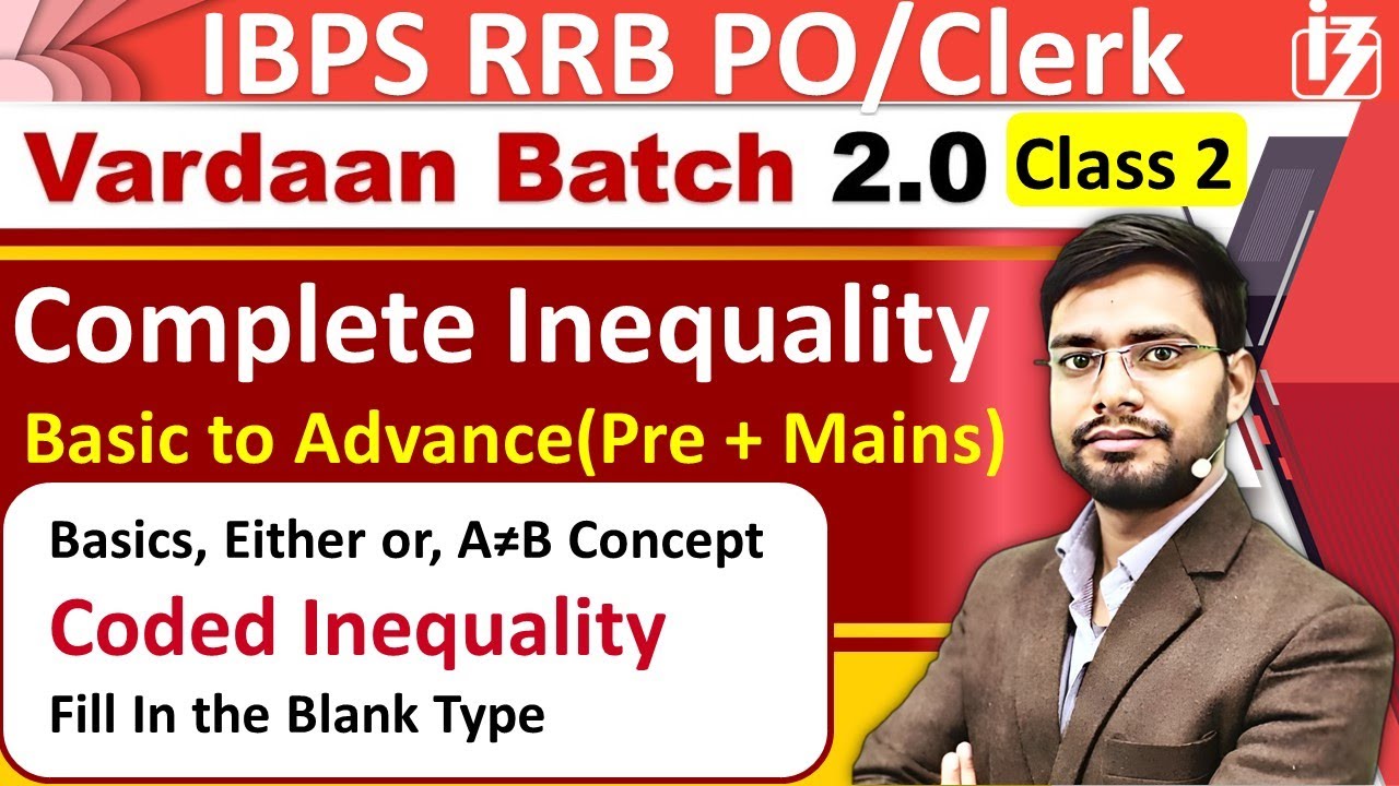 Coded Inequality Reasoning Tricks Vardaan2.0 By Anshul Sir | Basic Either Or IBPS RRB PO/Clerk 2023