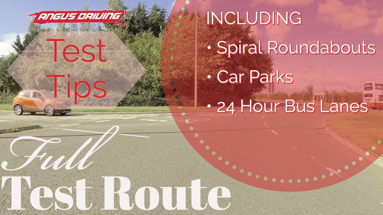 Full Driving Test Route With Talk Through - Common Mistakes Including Spiral Roundabouts, Bus Lanes