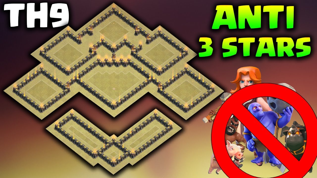 TH9 Anti 3 Stars War Base | Anti LAVALOON/VALK/HGHB/GOHOBO w/ Replay Proofs | Clahs of clans Base