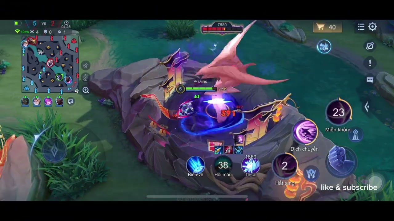 Liên Quân Mobile - Ván game cực dễ cùng Nakroth Thứ Nguyên Vệ Thần