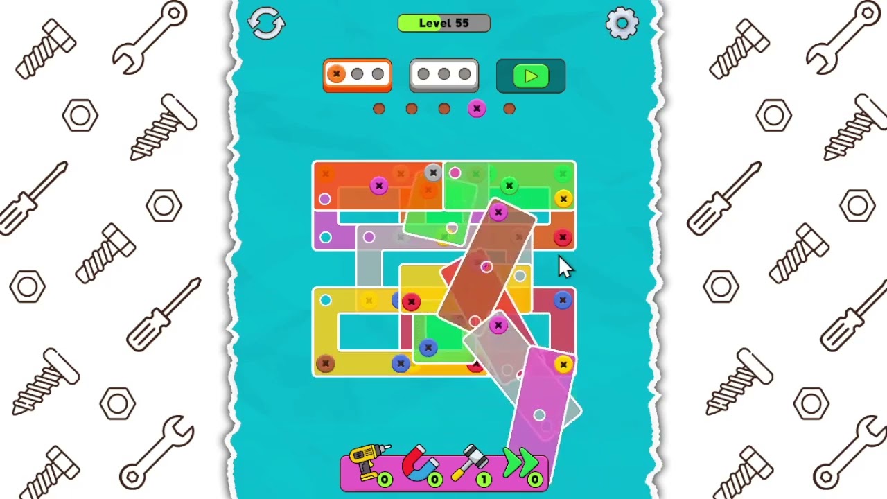 Screw Out: Bolts and Nuts - Level 55
