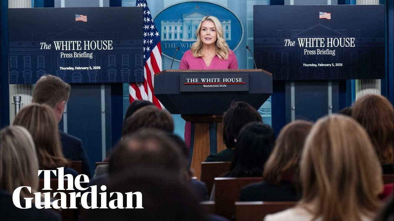 White House press secretary Karoline Leavitt holds briefing – watch live