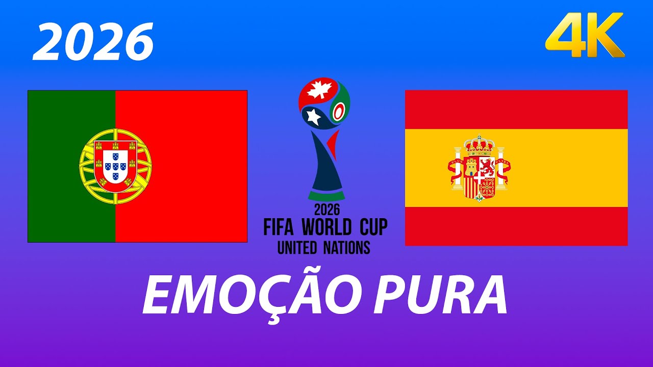 JOGO LENDÁRIO | Portugal x Espanha - COPA DO MUNDO 2026
