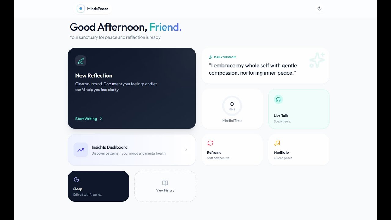 MindsPeace - The AI Mental Health Companion