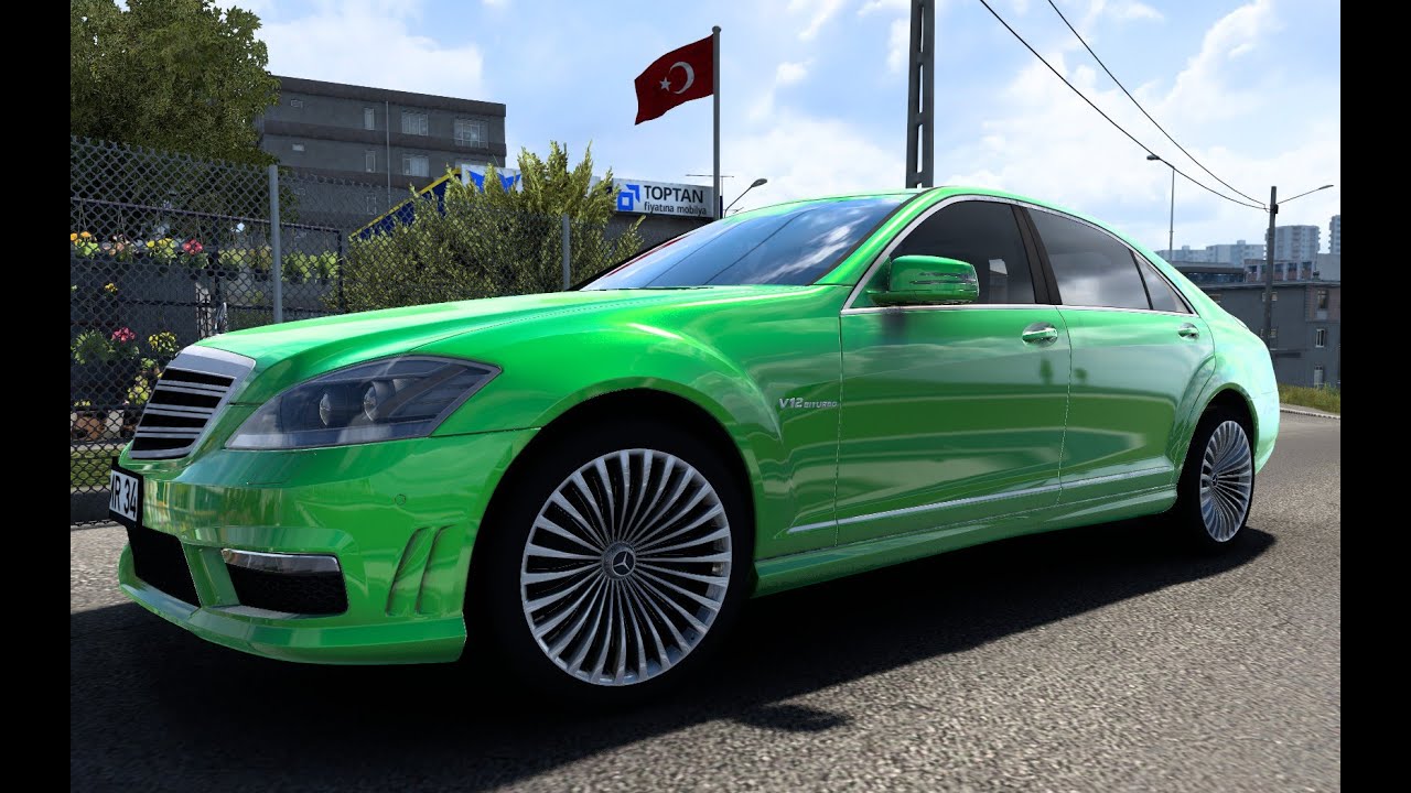 RODONITCHO MODS ETS2 1.45.1.0S 016/08/0195/2022 MERCEDES S-CLASS W221 1.45