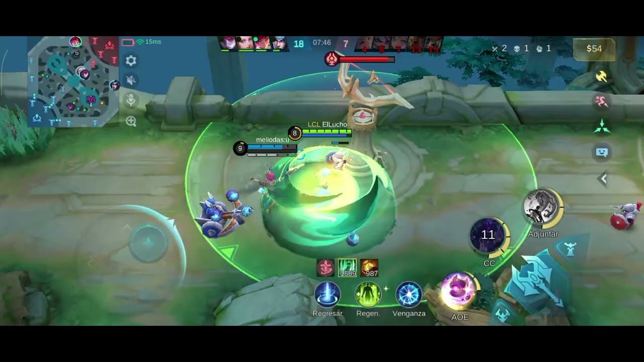 Jugando con gloo en mobile legends