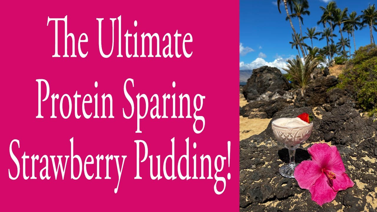 Protein Sparing Strawberry Pudding