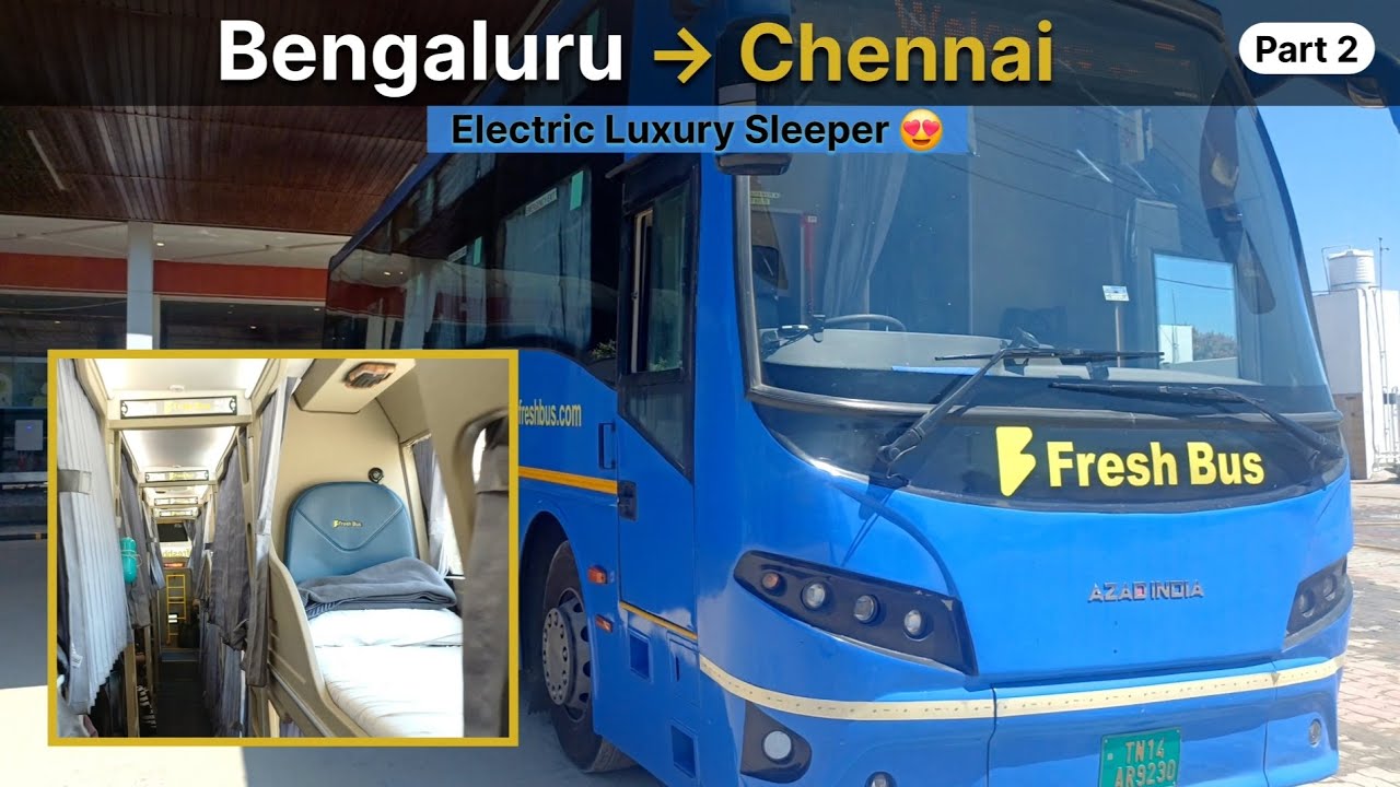 Bengaluru to Chennai | Electric Premium Sleeper Bus | Travel Vlog | #youtube #travel #vlog #viral 