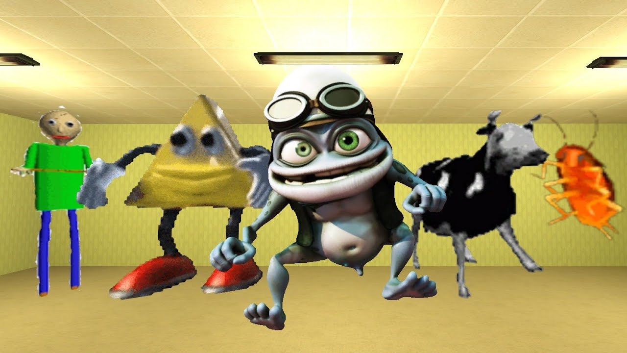 Crazy Frog, Polish Cow, Cockroach Super, Baldi and Dancing Triangle Nextbot Gmod | Garry's Mod