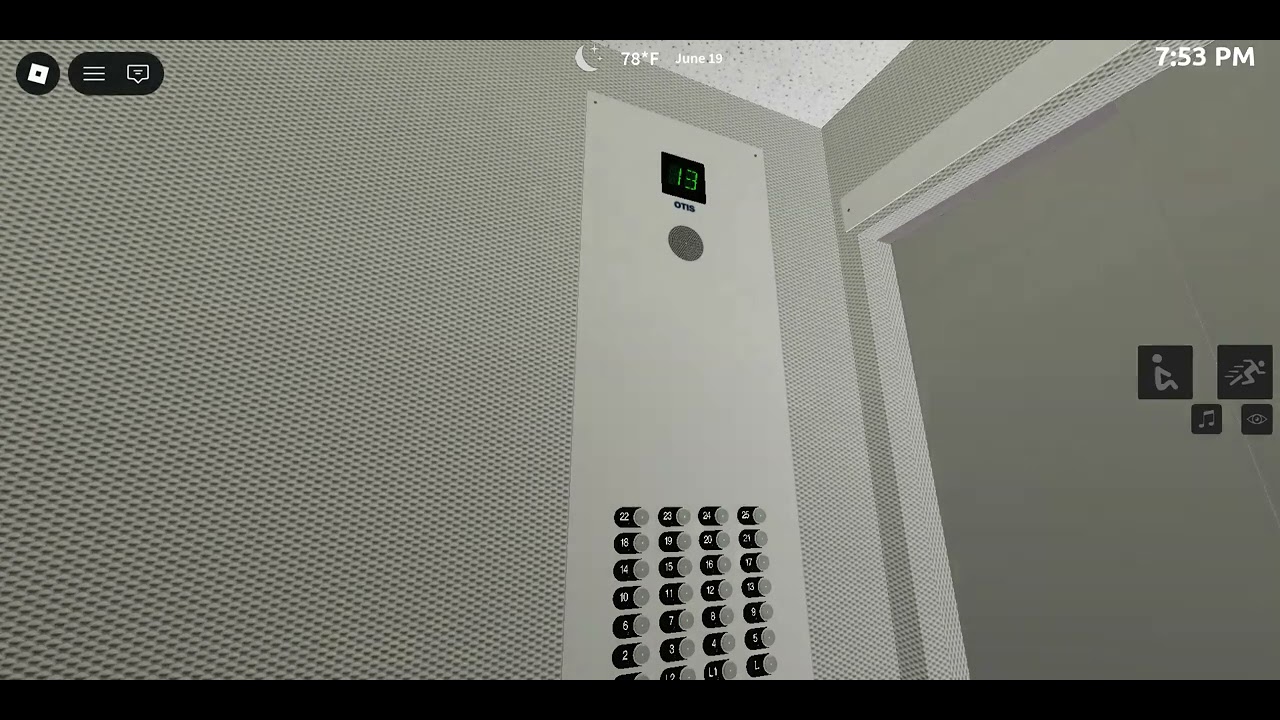 HIGH SPEED Modernized Otis Service Elevators at the Hilton Hotel in Atlanta