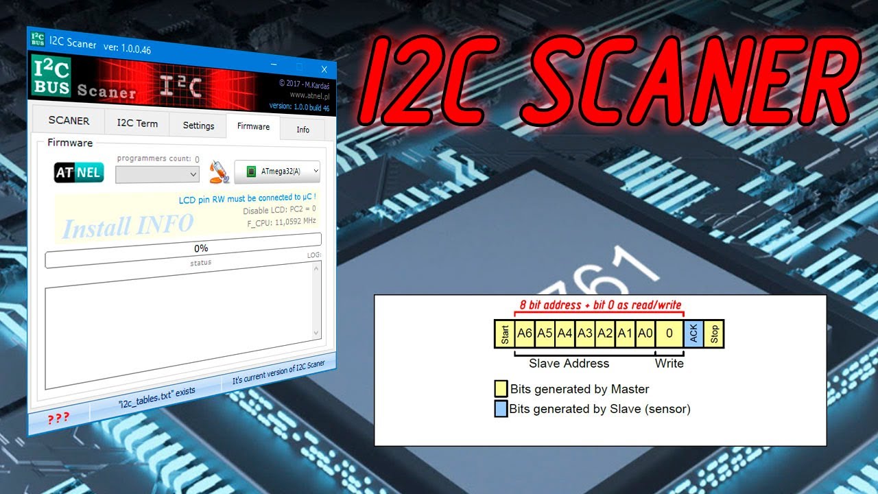I2C SCANER - czyli jak zacząć pracę z czujnikami i2c ;) Program na PC po liftingu za FREE