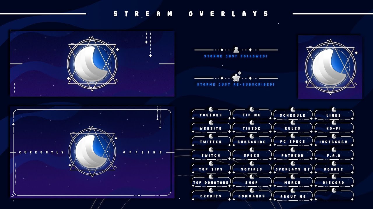 BLUE MOON FREE STREAM OVERLAY FOR DOWNLOAD
