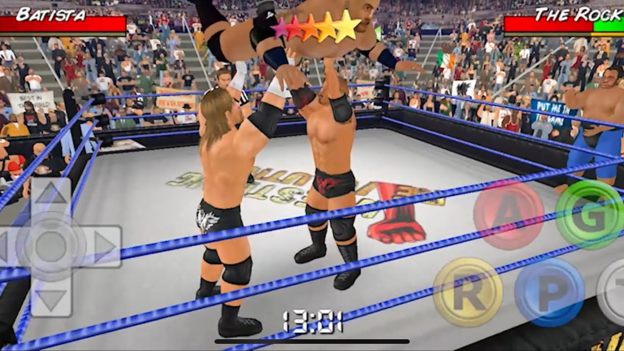 D.I.W Friday Night Smackdown: The Rock & Yokozuna vs Batista & Triple H Tag Team Match 