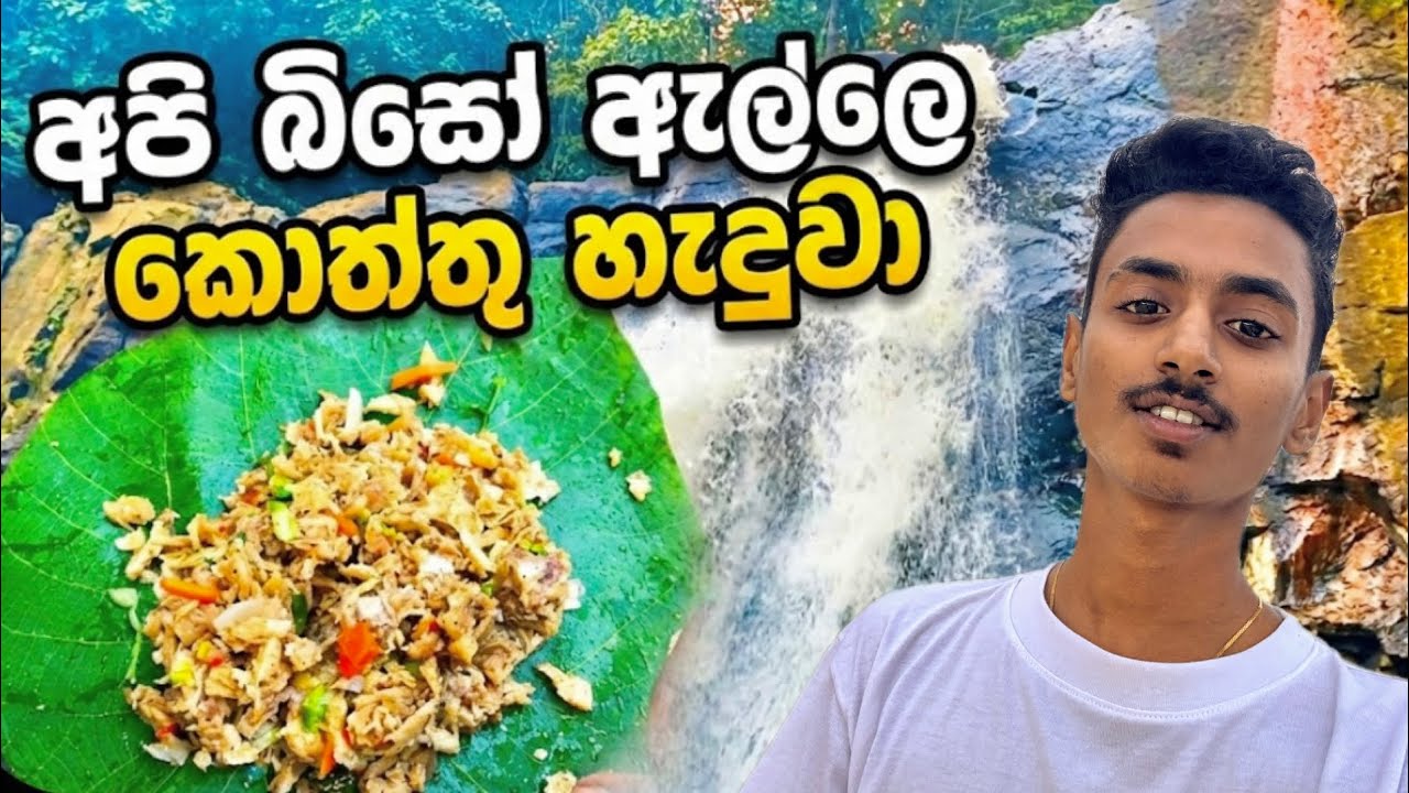 බිසෝ ඇල්ලේ කොත්තු හදමු! 🌊🍴 | Cooking Kottu at Biso Ella Waterfall #බිසෝඇල්ල #කොත්තු #outdoorcooking 