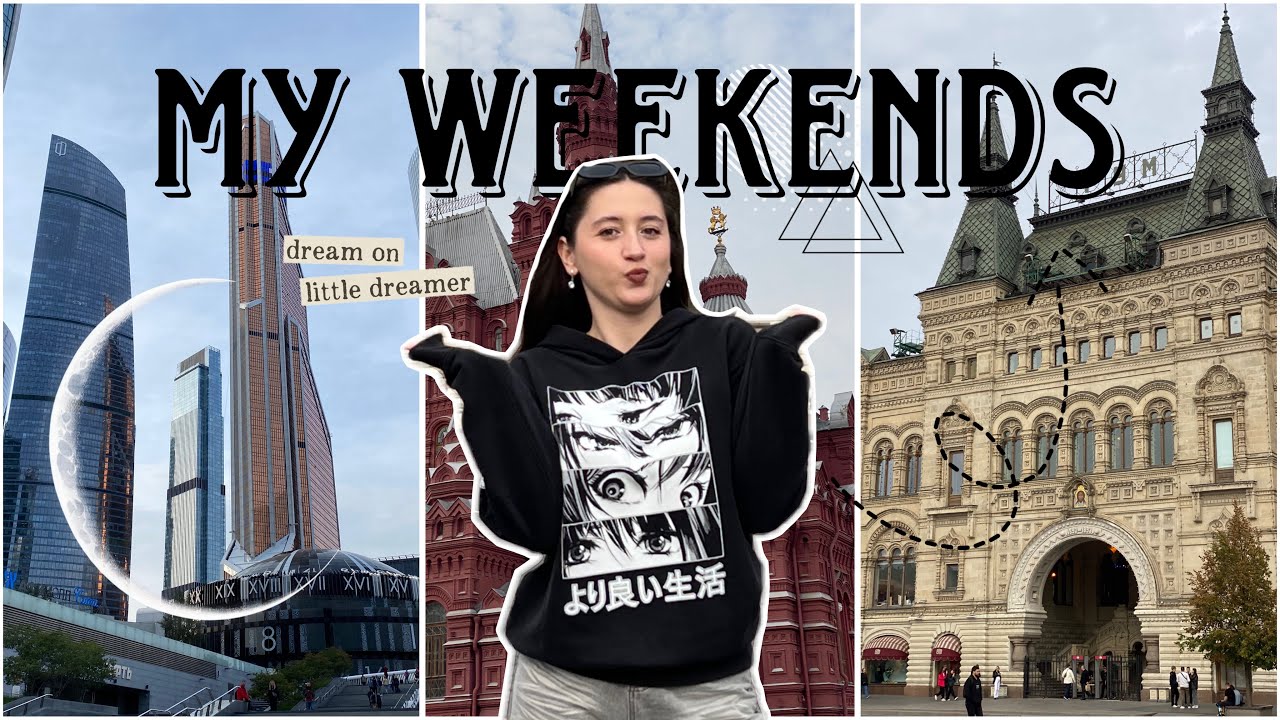 MY WEEKENDS VLOG| going to Moscow for the first time| тренировки, съемки и поездка в Москву~