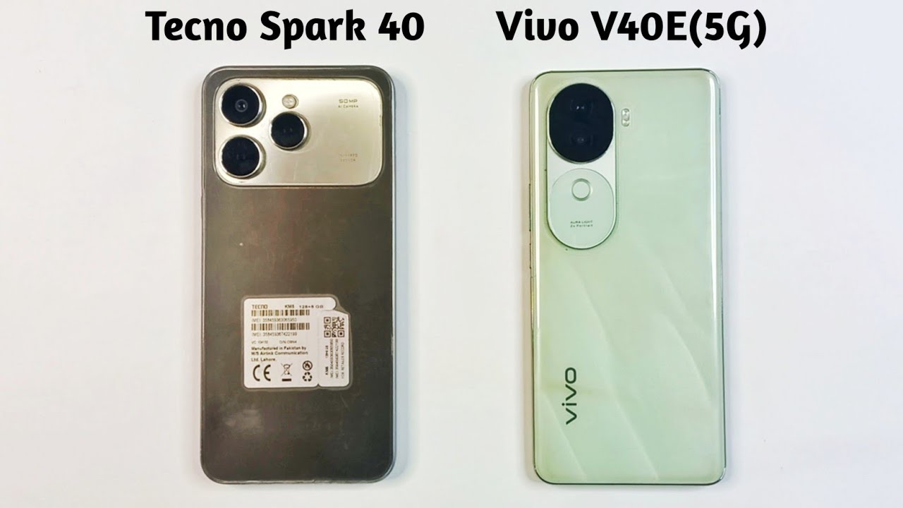 Tecno Spark 40 Vs Vivo V40E (5G) | Speed Test 