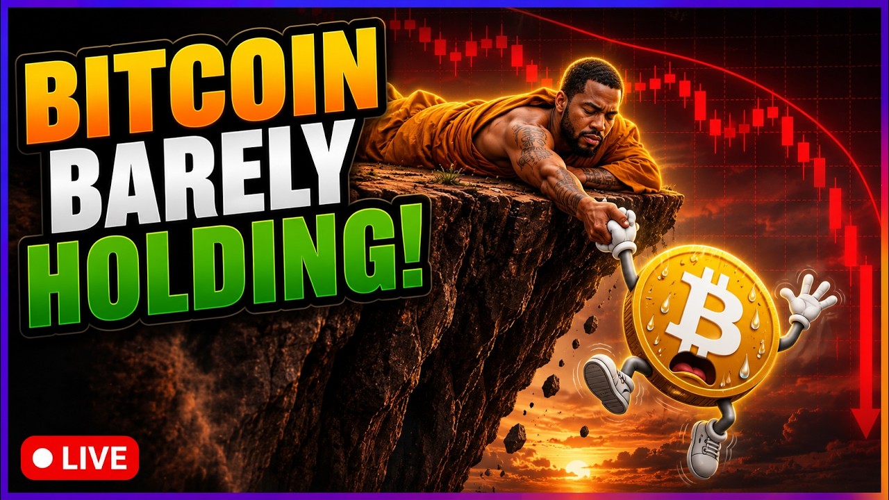 Live Trading Bitcoin! Barely Holding Support