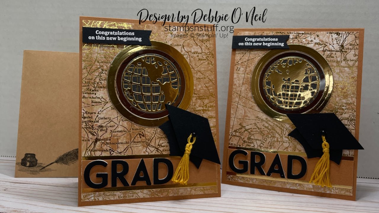 Beautiful World Graduation Card - Stampin’ Up!