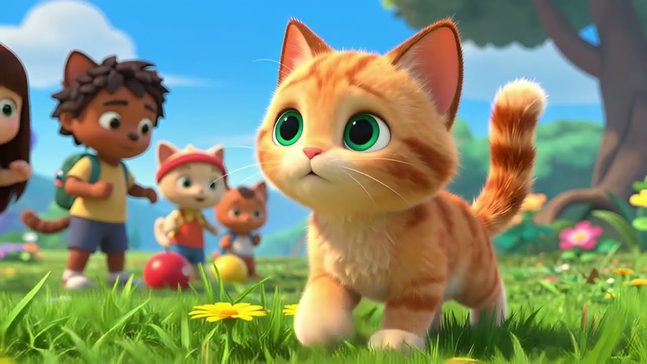 Tiny Springtime Cat | A Cute Cat Song About Spring, Flowers & Sunshine 🌸🐱