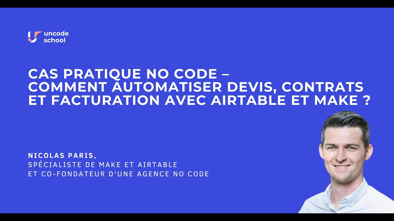 Cas pratique no code : automatiser devis, contrats et facturation avec Airtable et Make ?