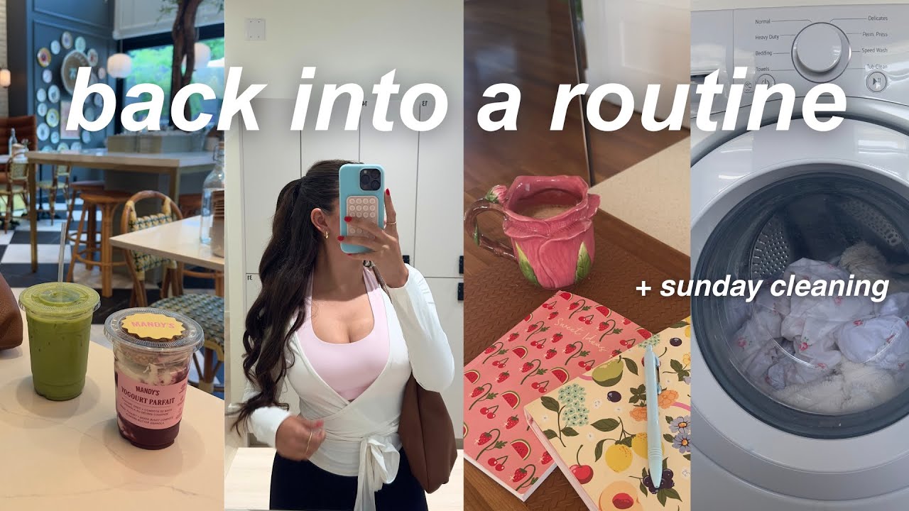 Getting back into routine ✨🧘‍♀️: finding my spark again, solo time, life story & sunday cleaning