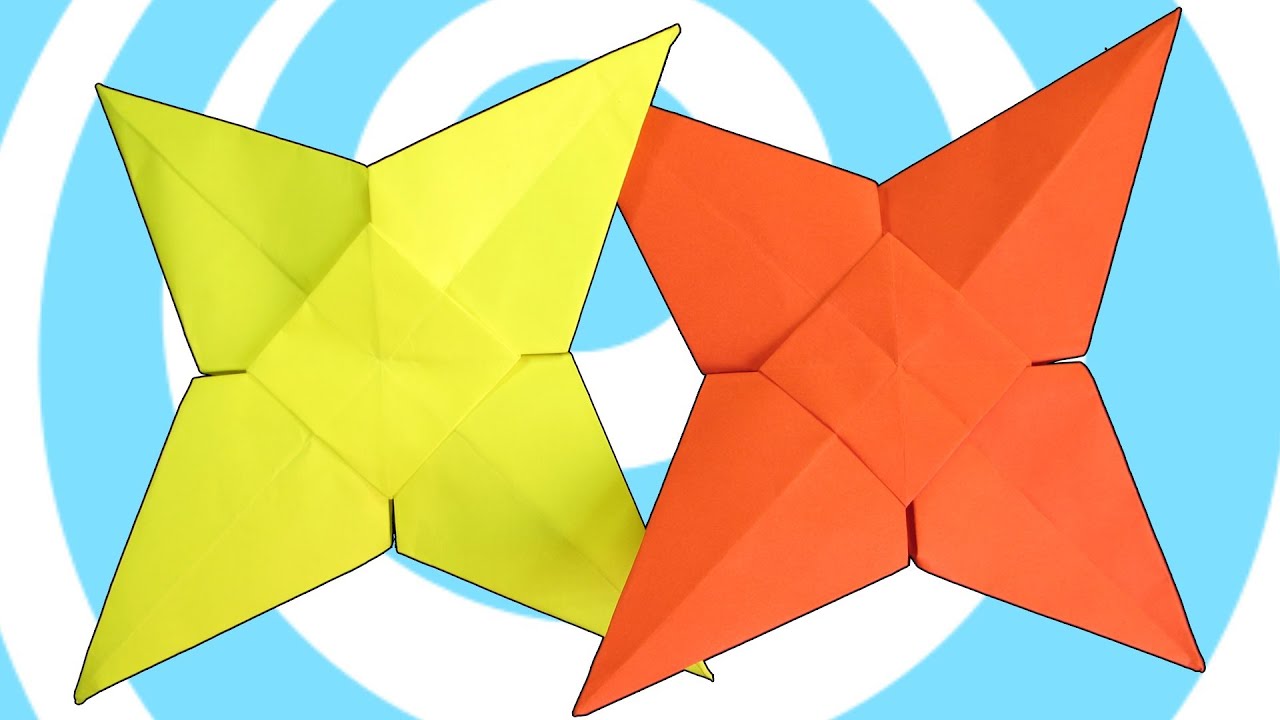 Easy Origami Star Instructions ( 4 pointed)