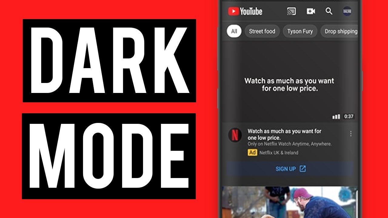 YouTube Android Dark Mode! -  How To Change YouTube To Dark Mode on Android