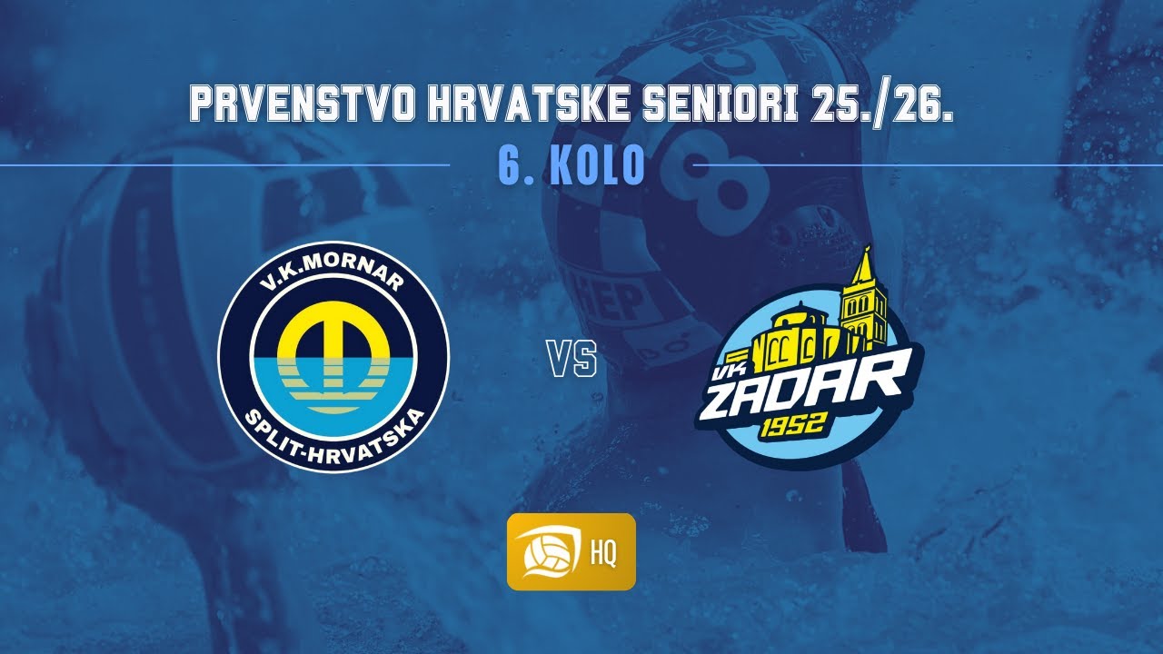 Mornar - Zadar 1952, PH seniori 25./26., 6. kolo