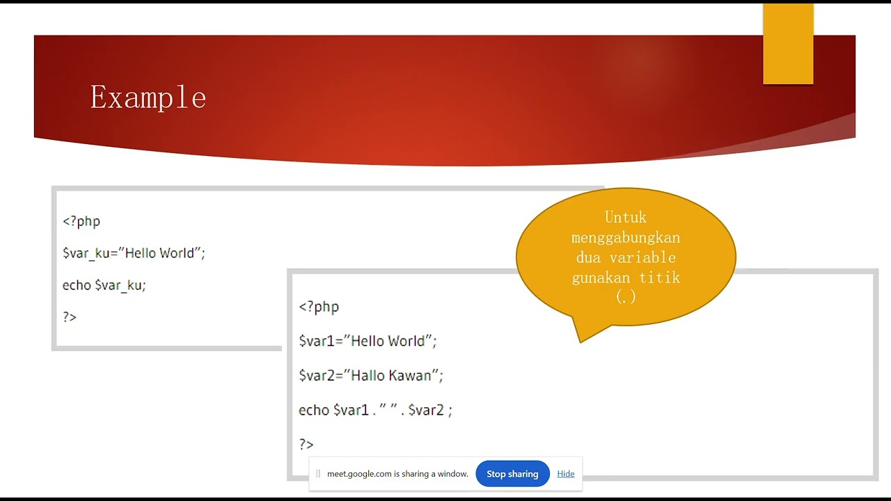 Pertemuan Ke 1 [Pemrograman Internet Lanjut (PHP)]