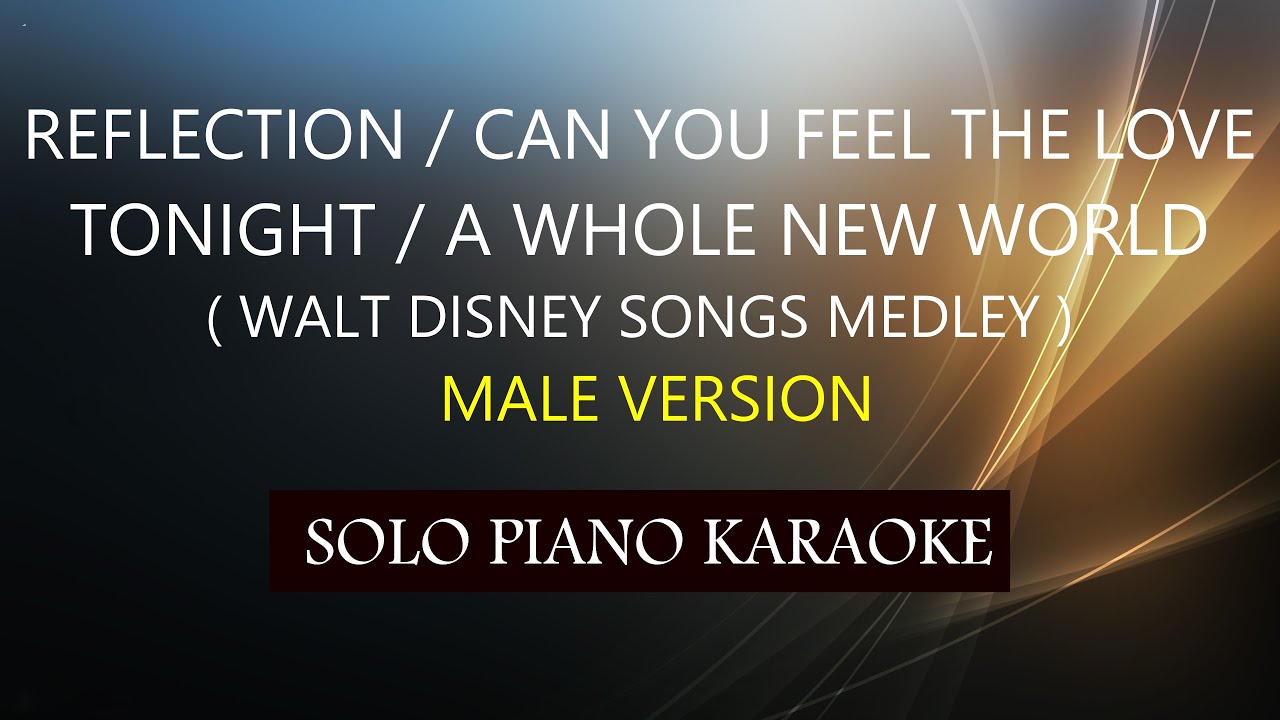 REFLECTION / CAN YOU FEEL THE LOVE TONIGHT / A WHOLE NEW WORLD ( MALE VERSION )( W. DISNEY MEDLEY )