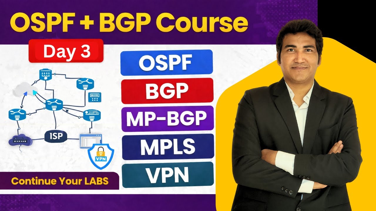 OSPF+BGP+MP-BGP+MPLS+VPNs Live Course at PM Networking