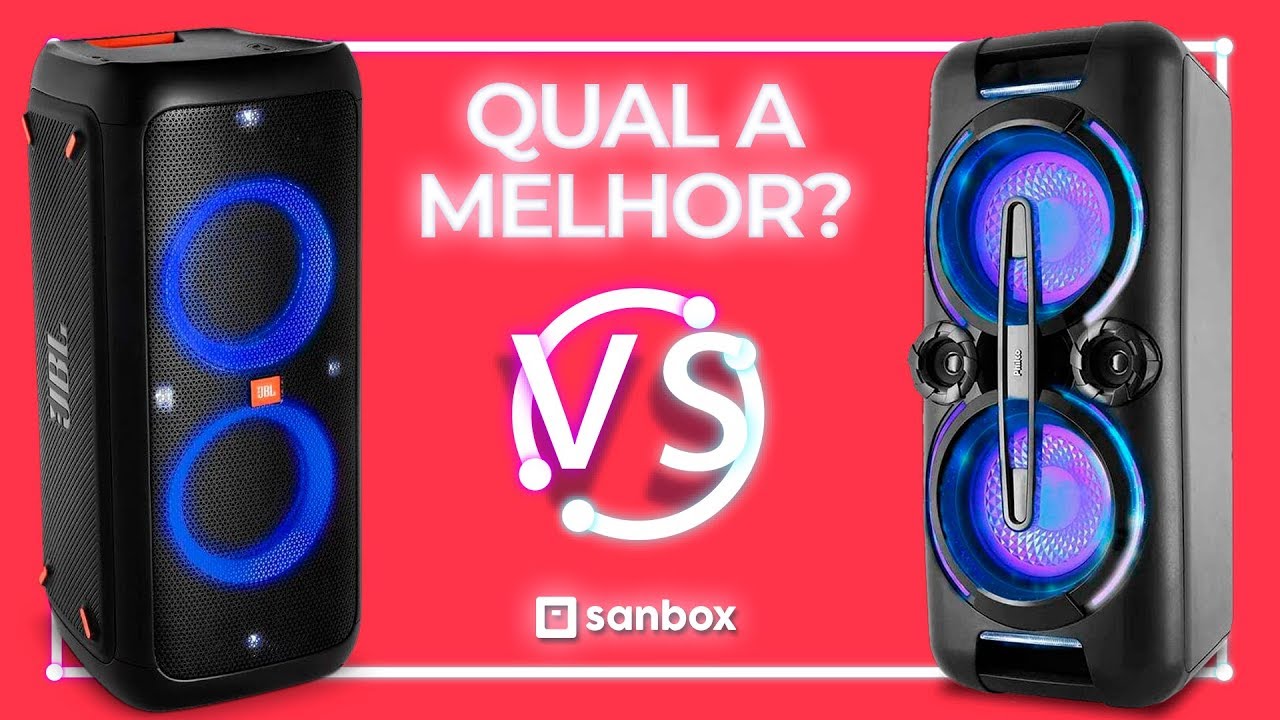 Qual a melhor Caixa Amplificada? PARTY BOX 300 JBL x PHILCO PCX 8000