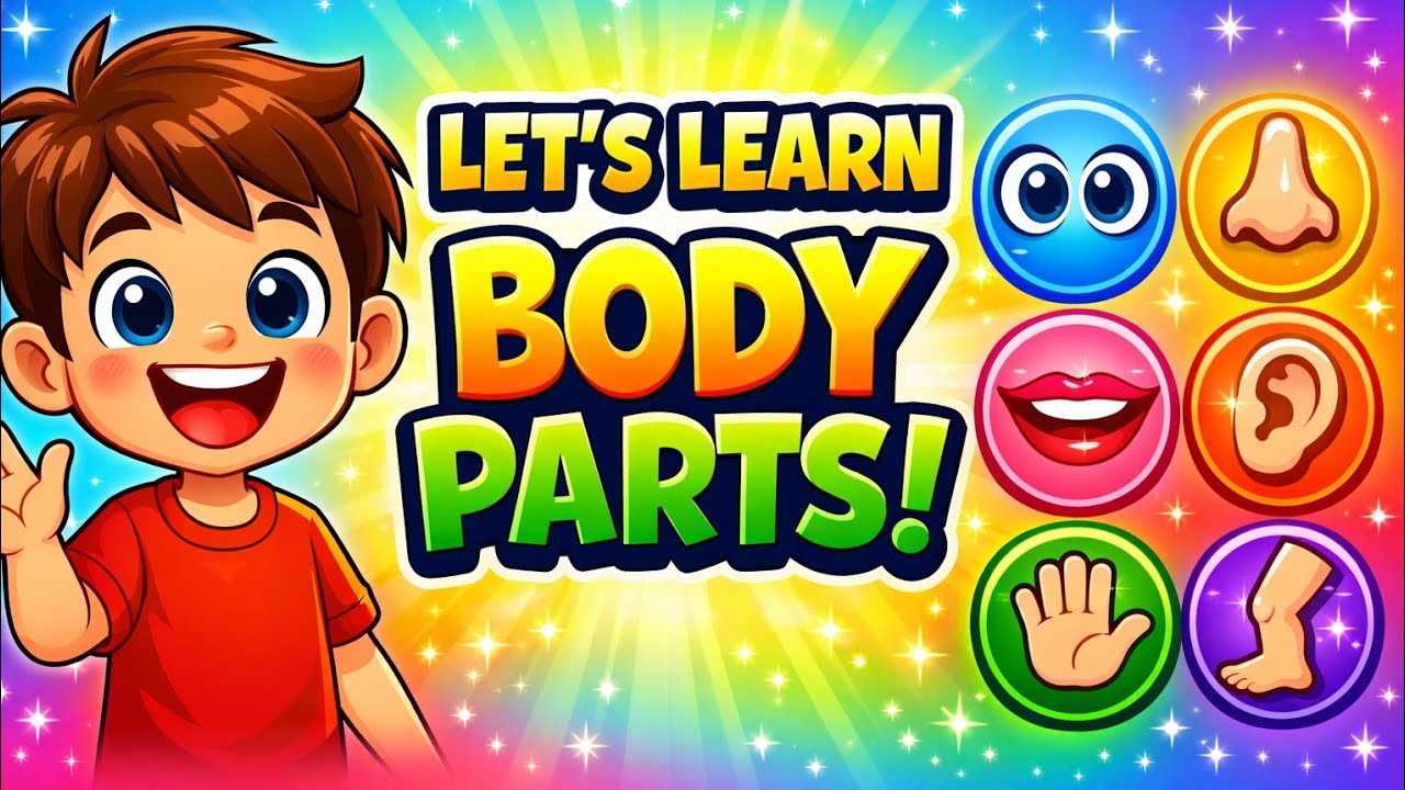 Let’s Learn Body Parts for Kids 👀👃 Fun & Easy Learning!
