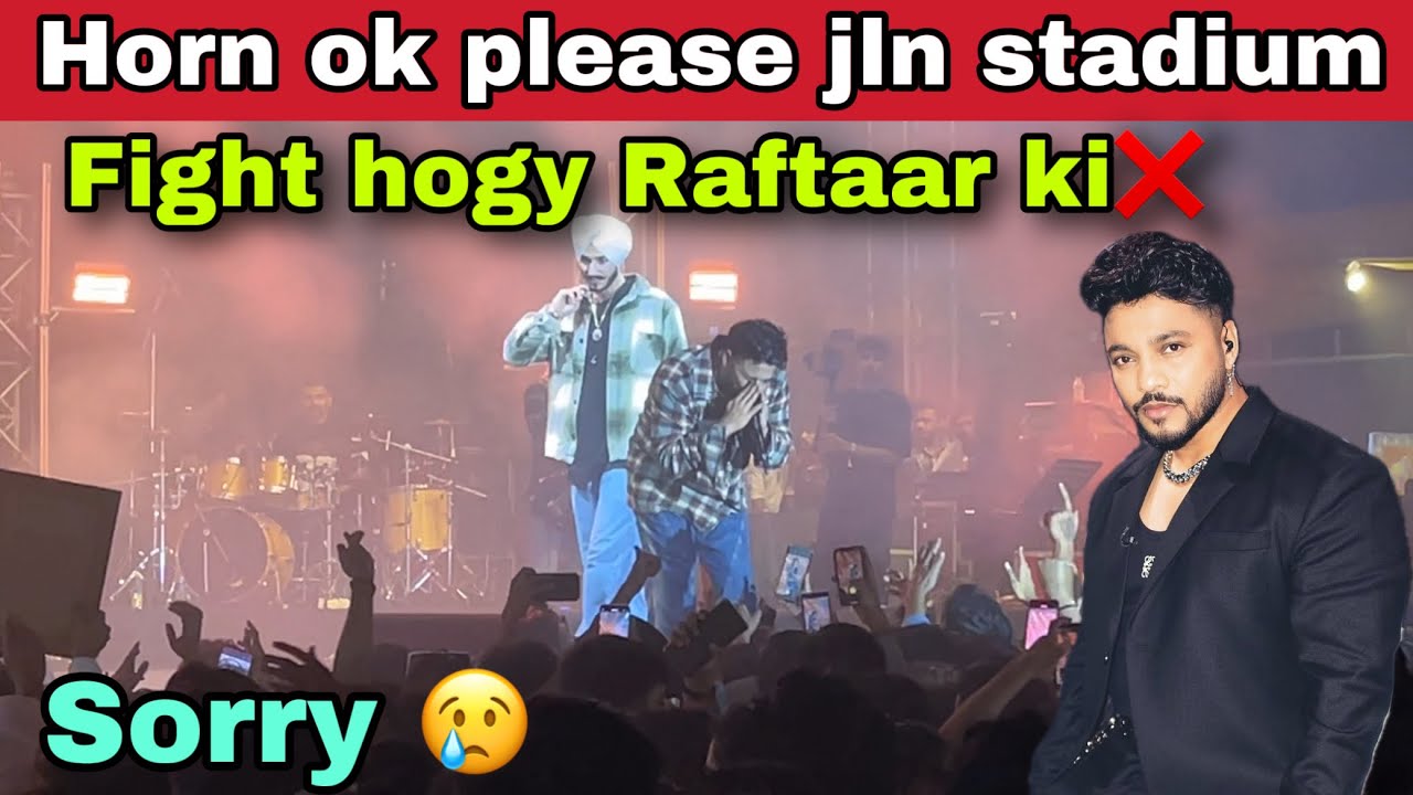 Raftaar concert horn ok please jln stadium 2024| horn ok please raftaar singing @Raftaar