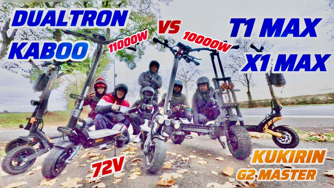 DUALTRON THUNDER 3 VS ANGWATT T1 MAX KAABO X1 MAX KUKIRIN G2 master [4K 60]  TROTTINETTE ELECTRIQUE