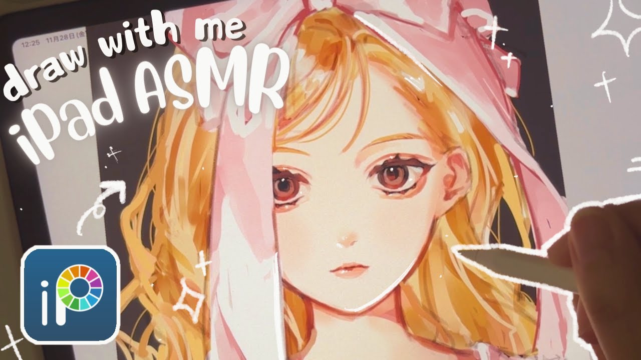 draw with me🩰￤iPad  ASMR ￤digital art🎨 ￤ibis paint