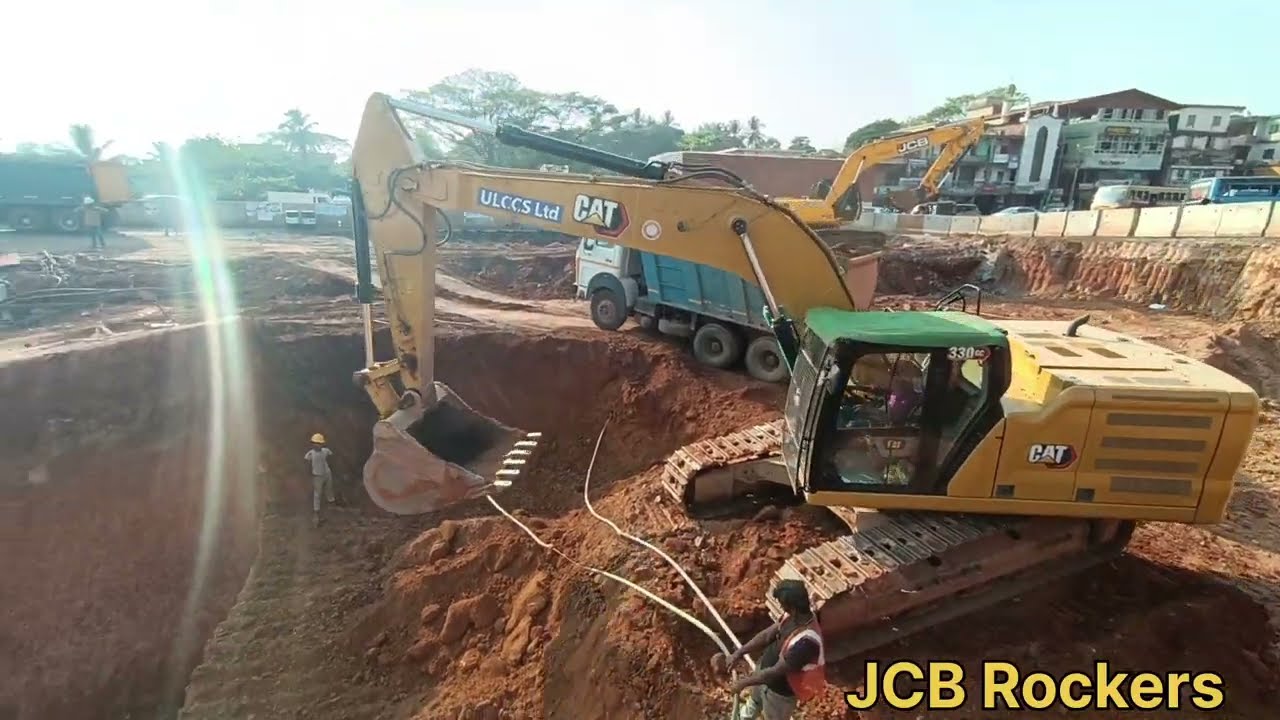 JCB 215LC Excavator working in NH-66 Highway work |ULCCS |part 1