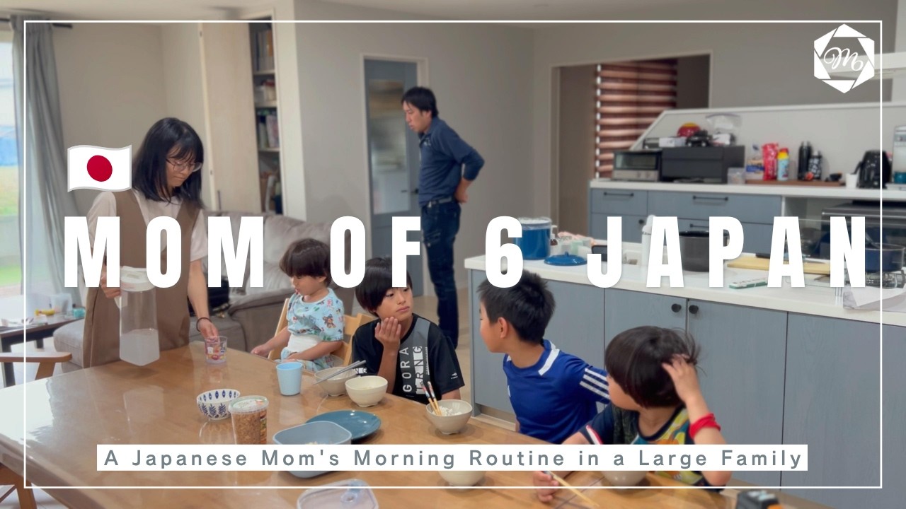 【Daily life in Japan】Mom of 6 kids | Morning Routine of a Japanese Large Family Mom |