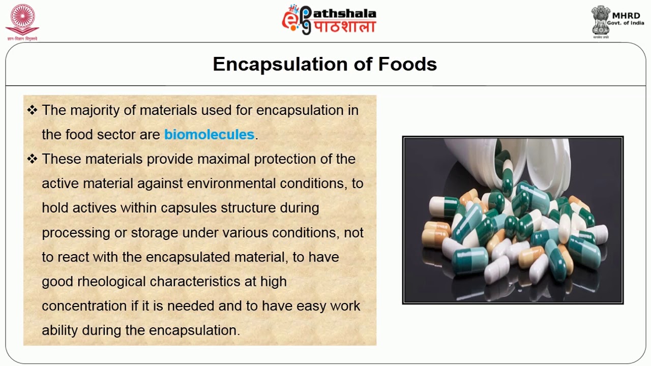 Encapsulation of Foods