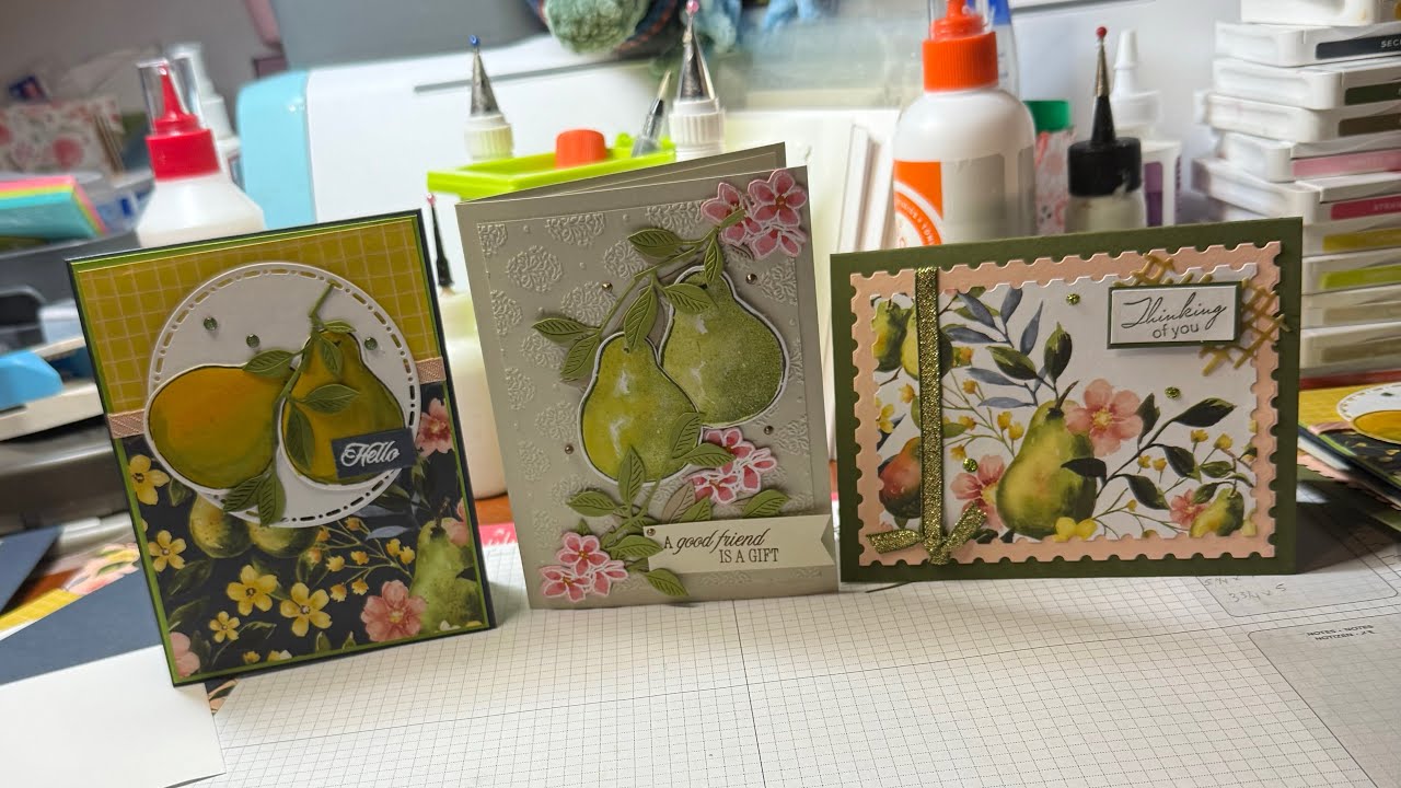 HM from Donna WOW!!!!! Card shares using Perfectly Pears from Stampin Up