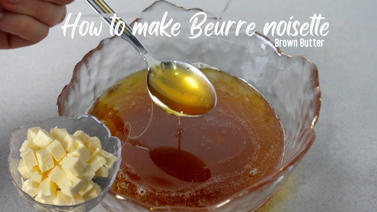 How to make Beurre Noisette . Brown butter