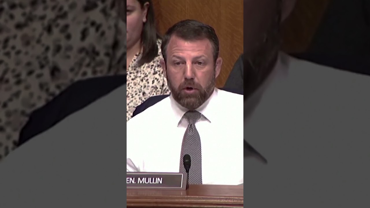 Republican Sen. Markwayne Mullin nearly started a fight during a Senate hearing. #Mullin #OBrien