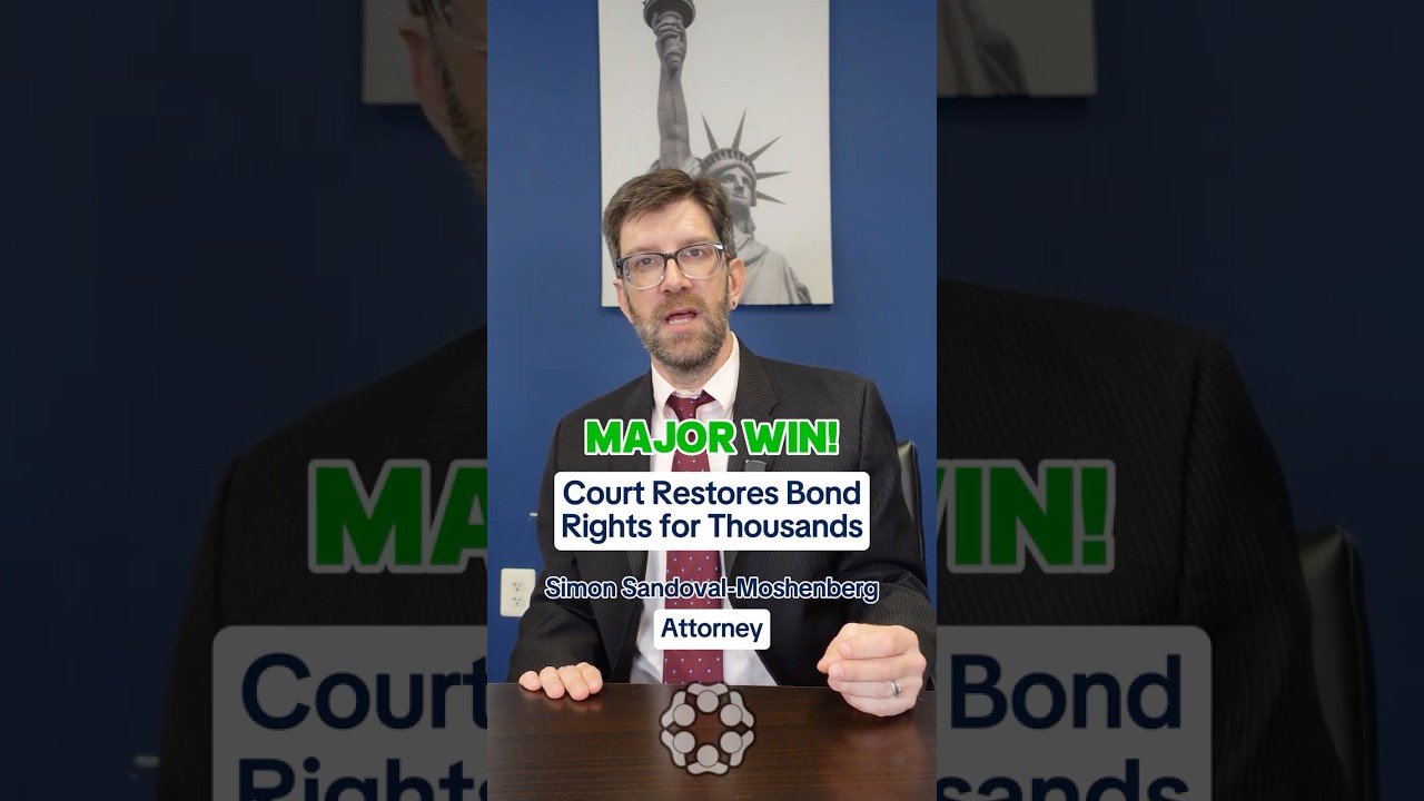 🚨MAJOR immigration win restores bond rights for thousands!