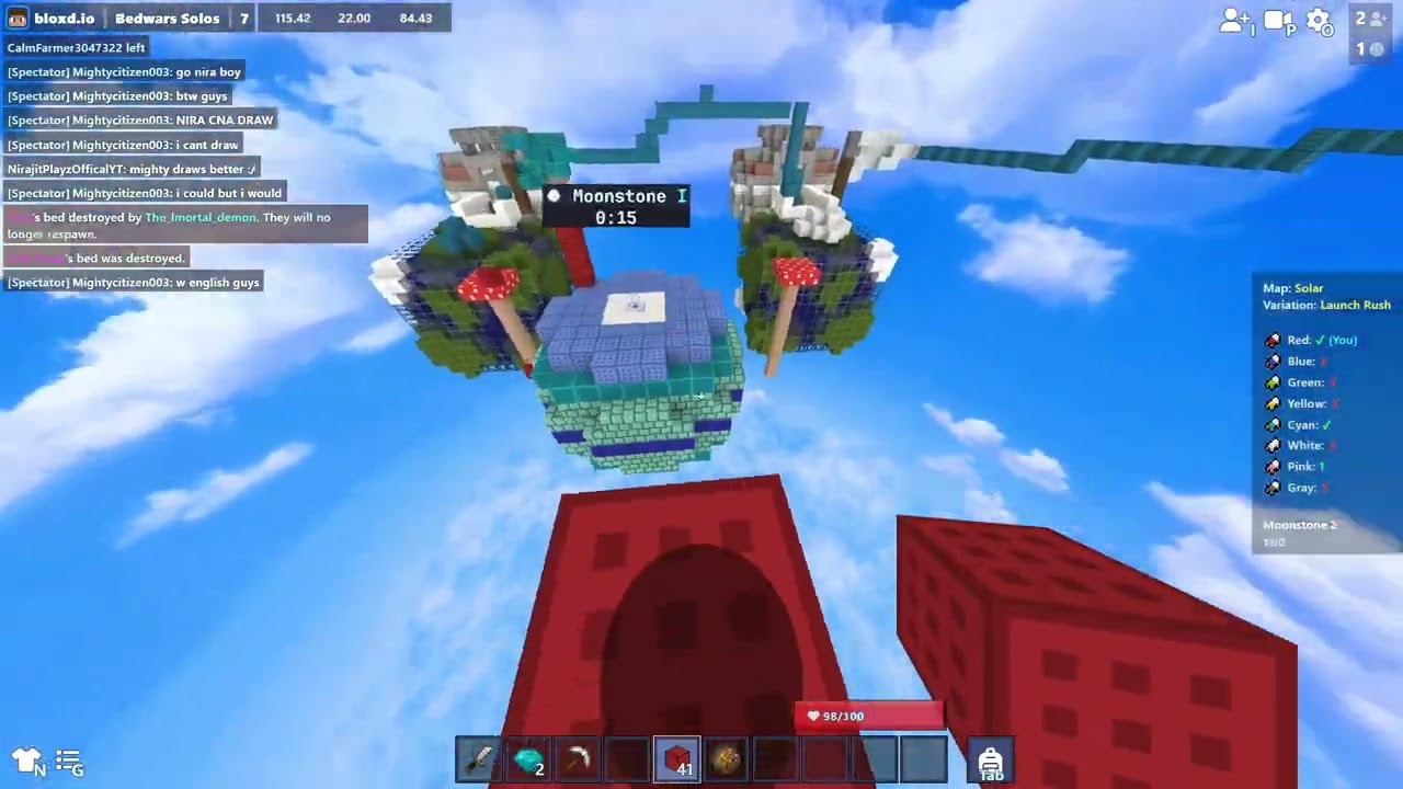 Playing with my friend who doesn't know how to Pvp.