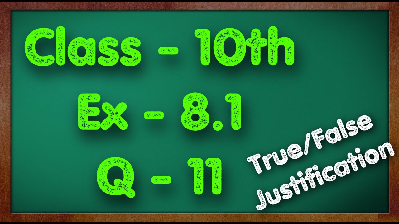 Class - 10 Ex - 8.1 Q11 Maths (Trigonometry) NCERT CBSE