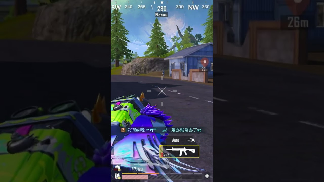 Playing PUBG mobile 