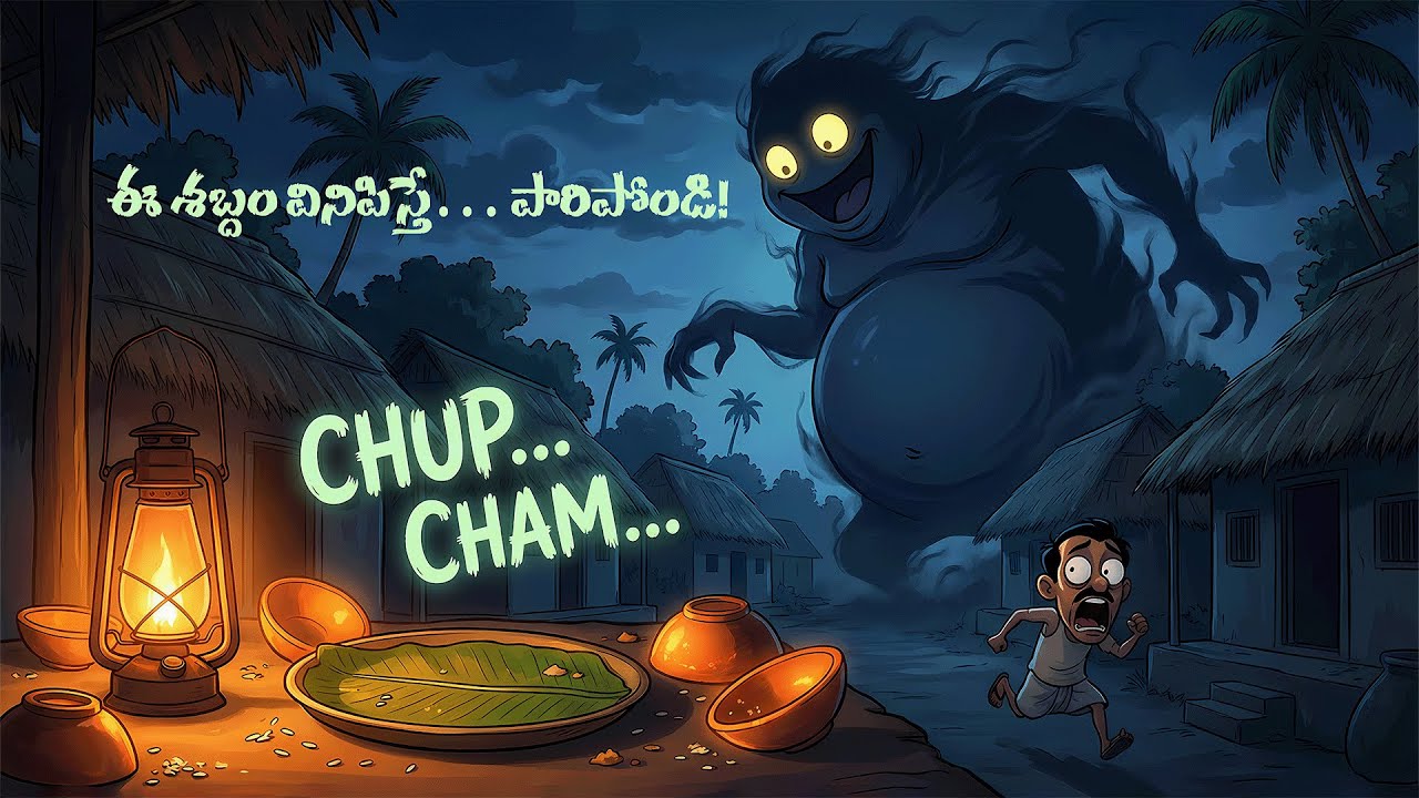 The All-Eating Ghost 😱 | Munagapalli Village Horror Story | Telugu Folk Horror Animation
