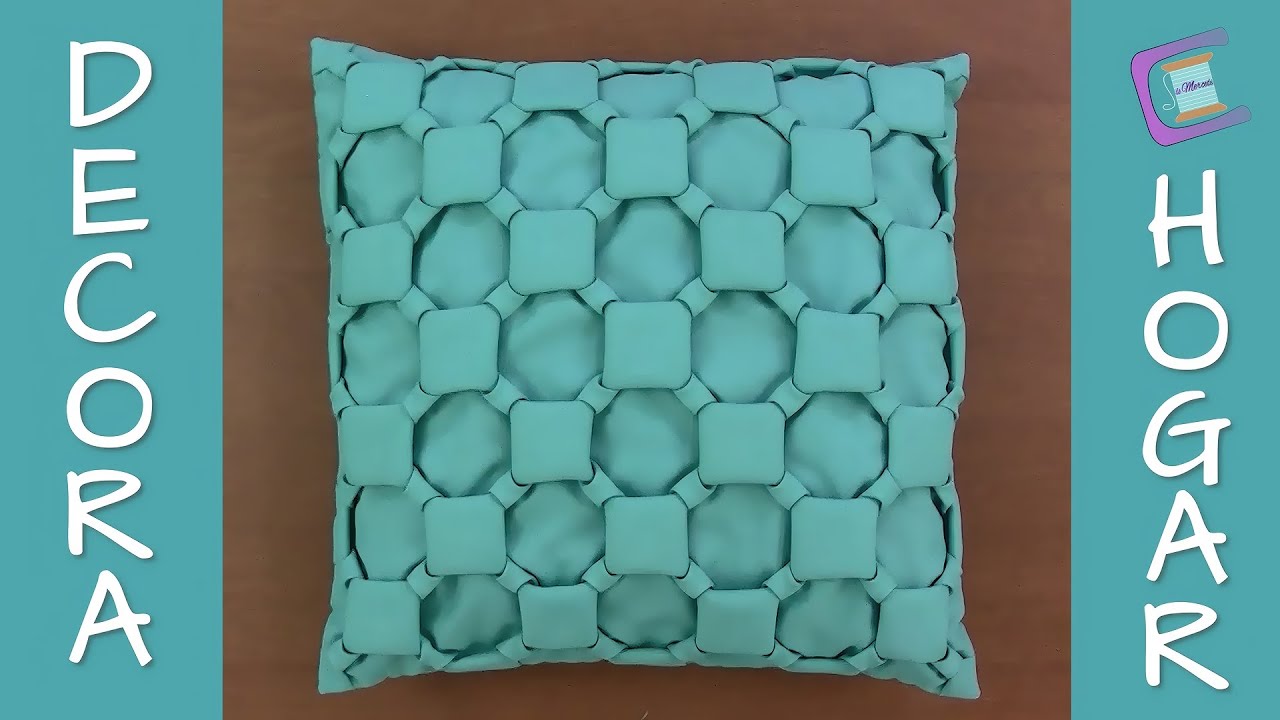 💚Cojín Drapeado Pastelzinho💚SMOCKING CUSHION-CAPITONE-FABRIC MANIPULATION-ALMOFADA CAPITONE