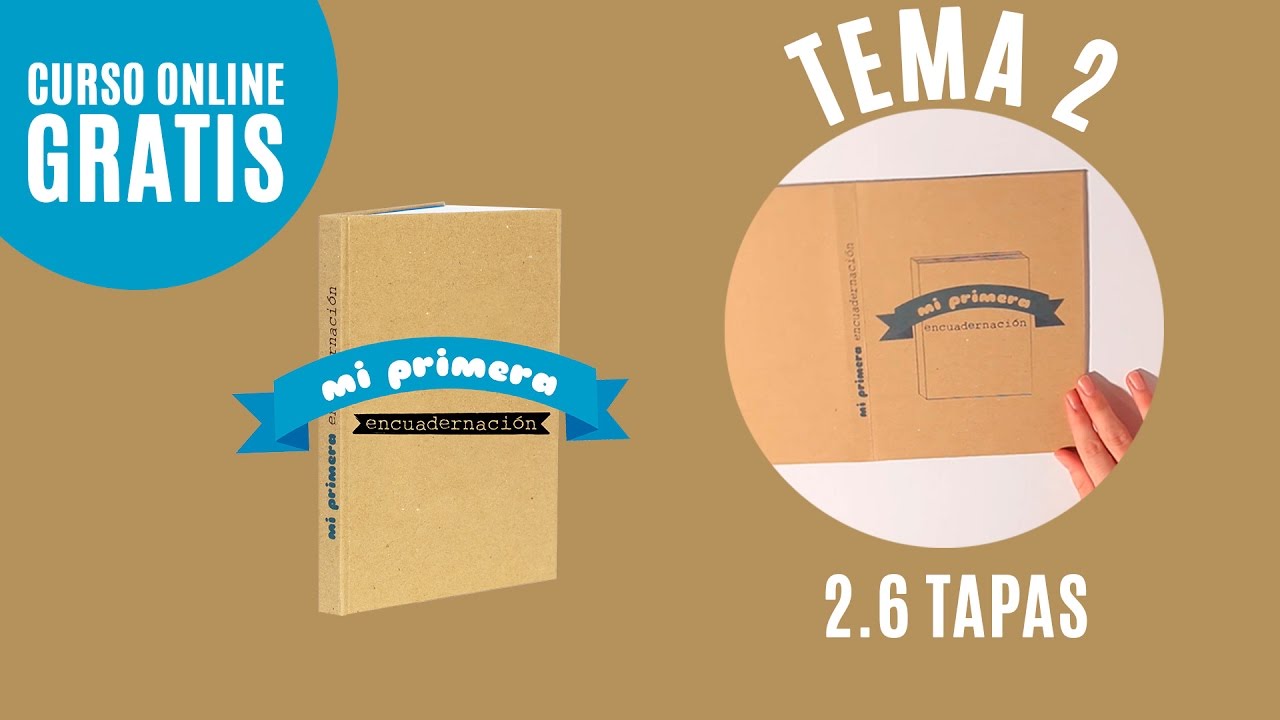 Hacer tapas | Tema 2.6 | Curso Online Mi primera encuadernación (Tutorial para encuadernar libro)